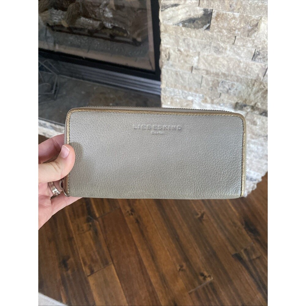 Liebeskind Zip Wallet Grey Leather
